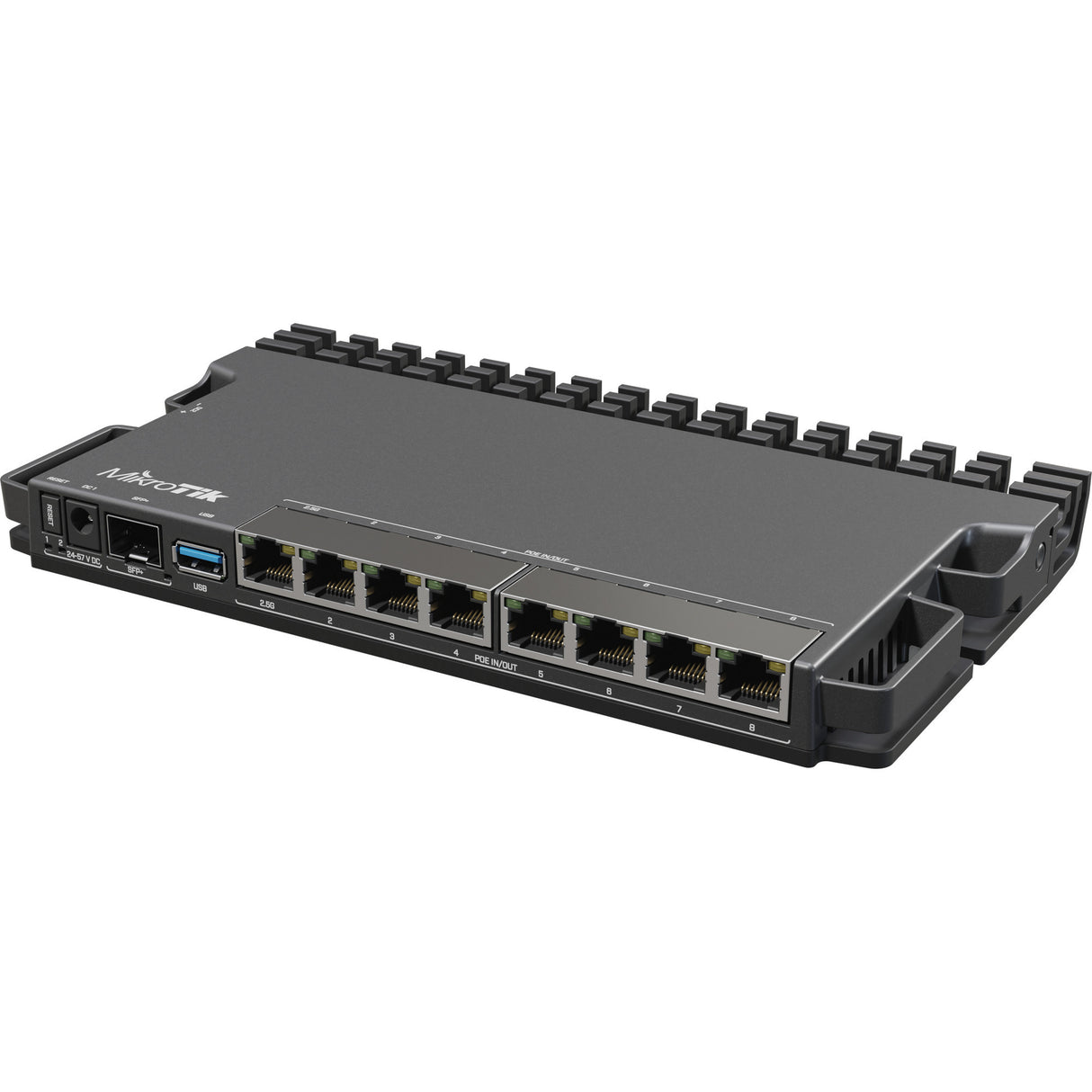 Routeur robuste Mikrotik rb5009 (rb5009upr+s+in) (noir, processeur marvell armada 7040, poe, sfp+)