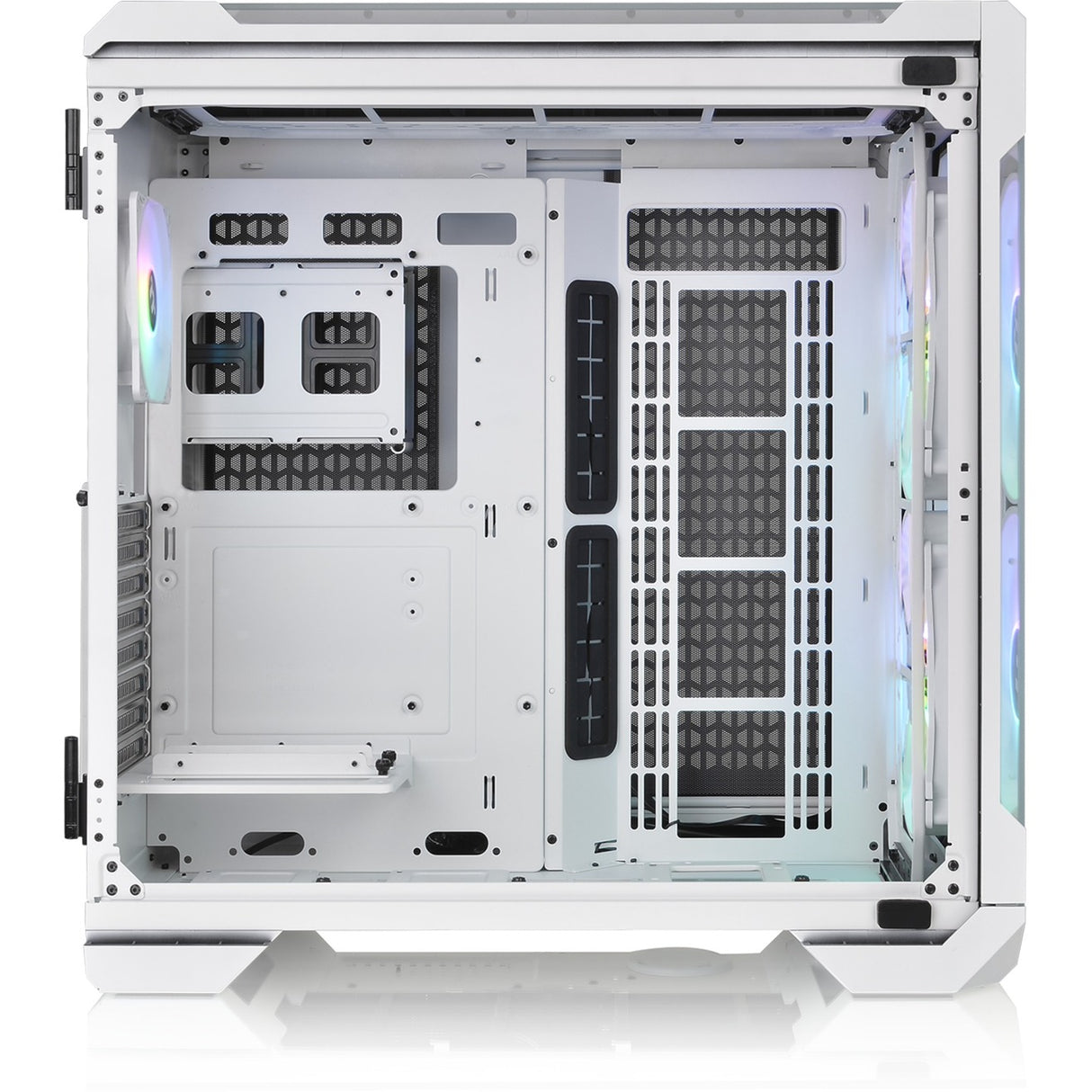Boîtier tour midi Thermaltake view 51 tg snow argb edition (blanc | 4x USB-A | 1x USB-C | RVB | fenêtre)