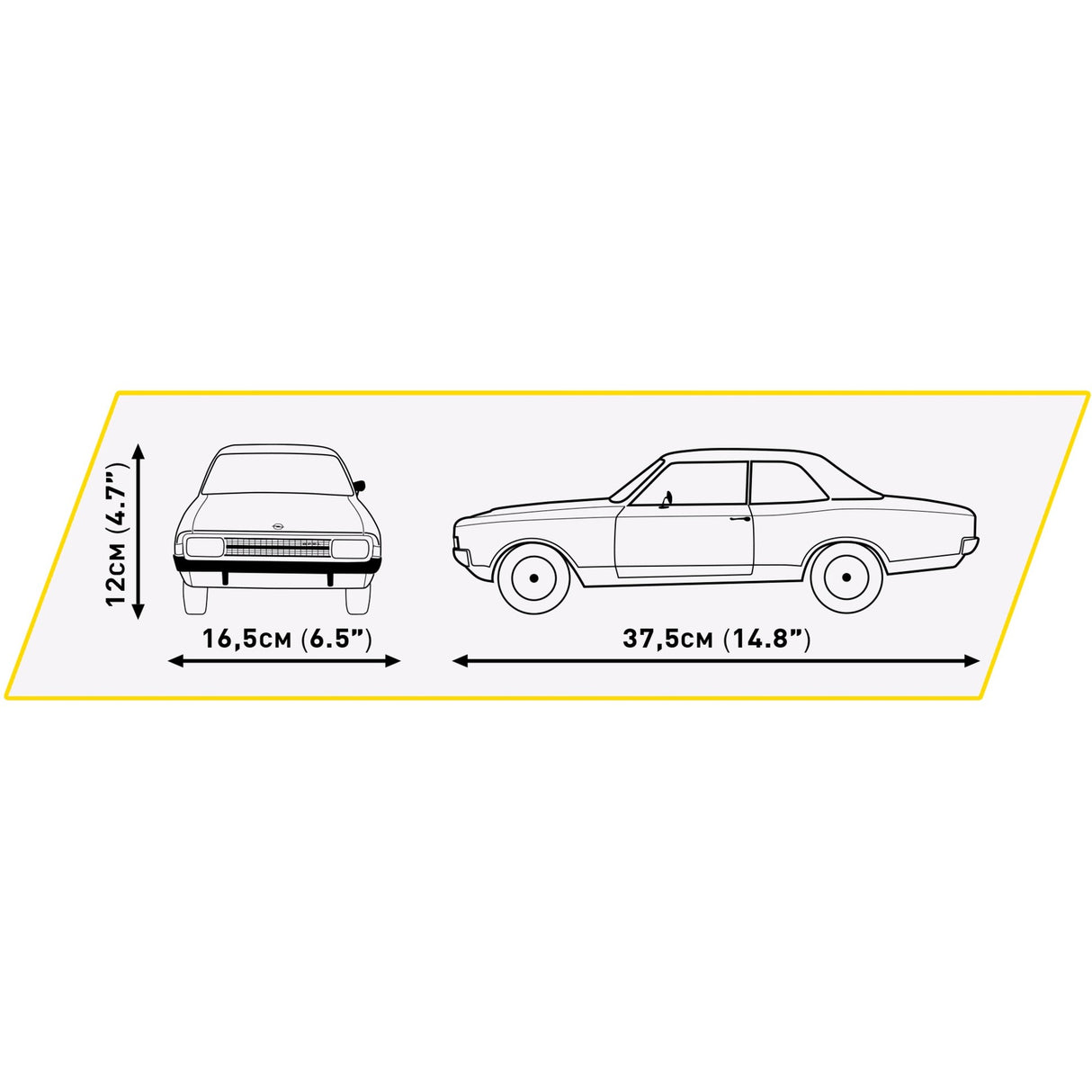 Cobi opel rekord c coupe constructiespeelgoed (schaal 1:12)