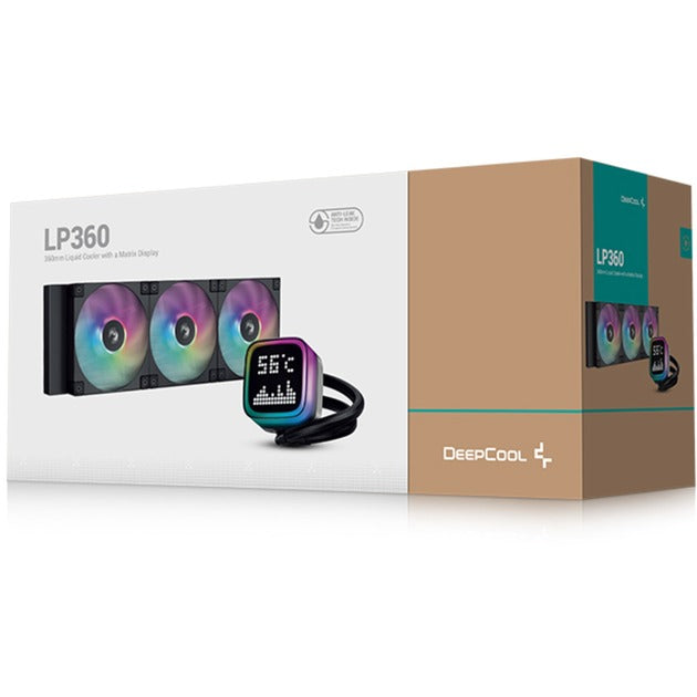 Refroidissement par eau Deepcool LP360 (noir, connecteur de ventilateur PWM 4 broches)