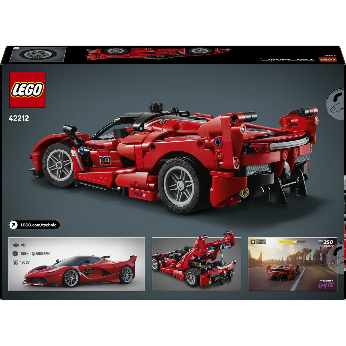 Lego® technic ferrari fxx k modèle de voiture - 42212
