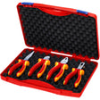Knipex electronic set vde 002015 jeu de pinces (rouge jaune, 4 pièces)