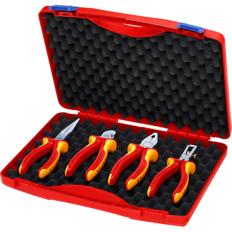 Knipex electronic set vde 002015 jeu de pinces (rouge jaune, 4 pièces)
