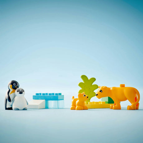 Lego duplo town 10442 familles d'animaux sauvages : pingouins et lions
