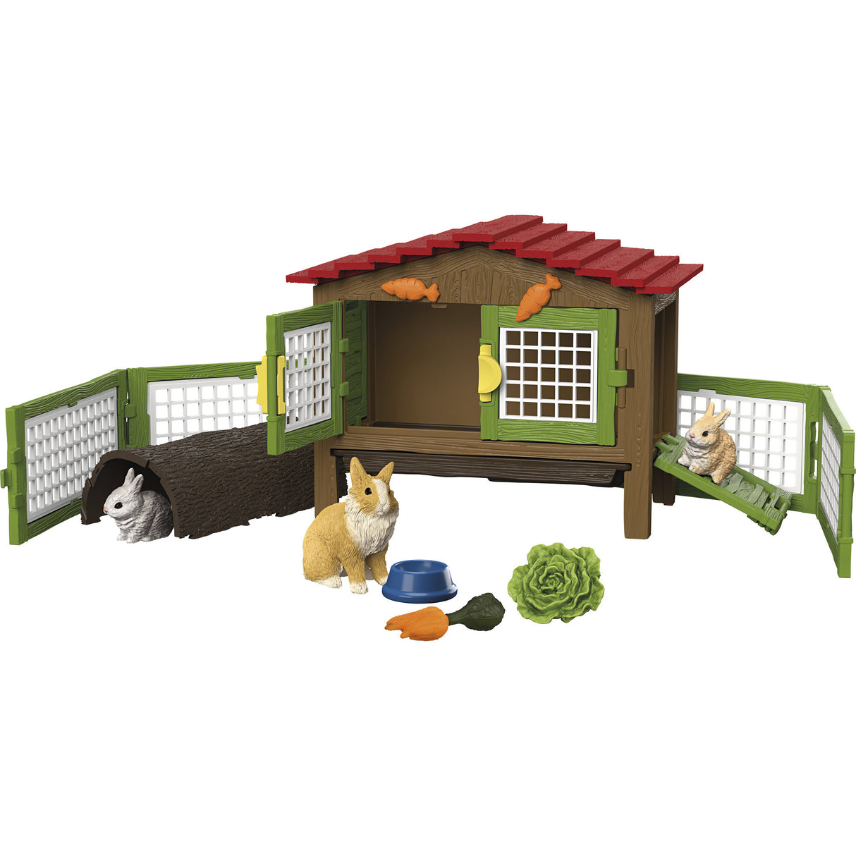 Clapier à lapin Schleich Farm World 42728