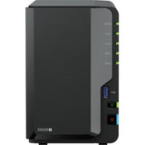 Synology diskstation ds225+ nas (noir, 1x LAN 1 Go, 1x LAN 2,5 Go, 2x USB 3.2 gen 1)