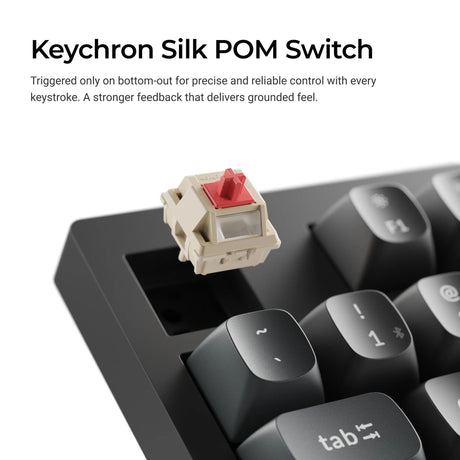 Clavier mécanique personnalisé sans fil Keychron v5 ultra 8k (noir, disposition américaine (qwerty), banane à pompon en soie, 96 %, RVB, échange à chaud, 2,4 GHz | Bluetooth 5.3 | USB-C)