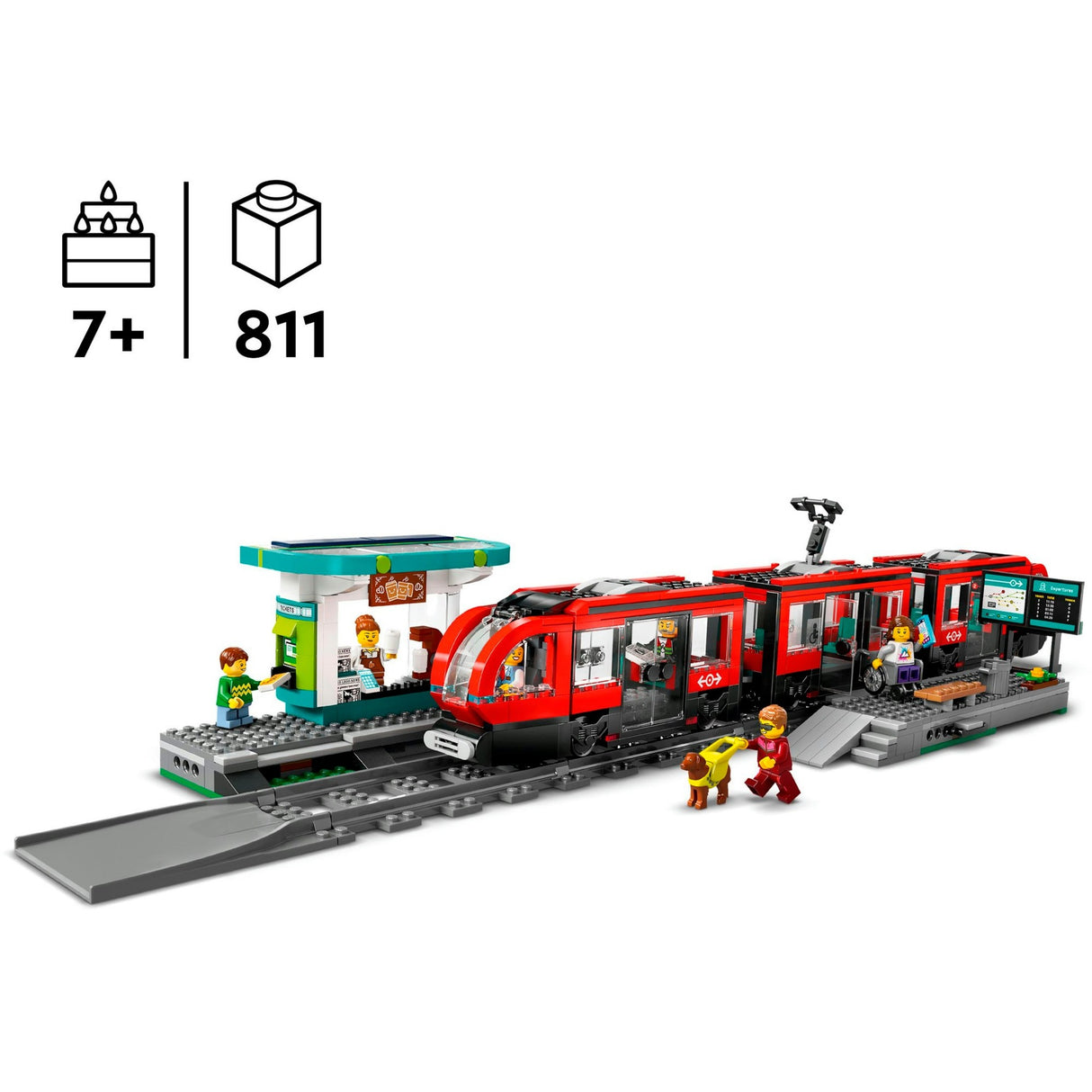 Lego city 60423 tramway et gare