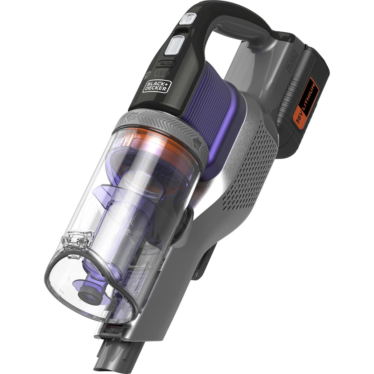 Aspirateur-balai pour animaux de compagnie extrême Black+decker 36 V 4 en 1 Power Series (violet)
