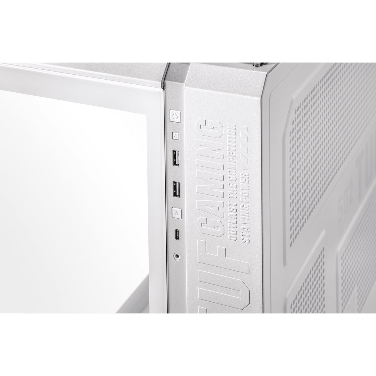 Boîtier tour midi Asus tuf gaming gt502 (blanc | 2x usb-a | 1x usb-c | verre trempé)