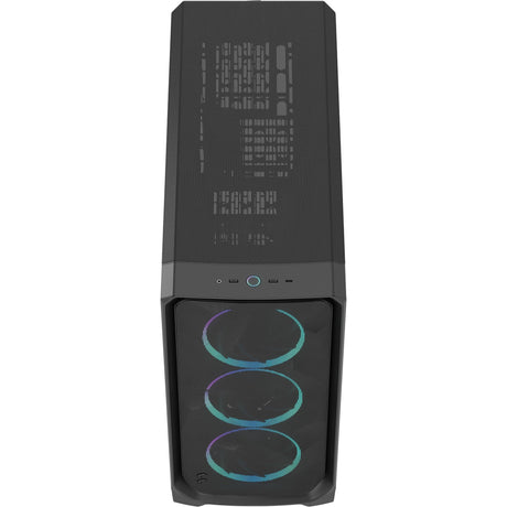 Fractal design meshify 3 xl rgb big tower housing (noir | 2x usb-a | 1x usb-c | rgb | verre trempé)