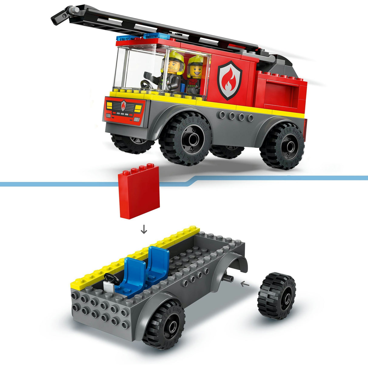 Cadeau camion de pompiers Lego City pour enfants - 60463