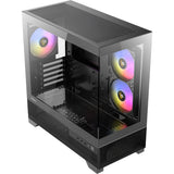 Boîtier mini tour Antec cx500m argb (noir | 2x USB-A | 1x USB-C | verre trempé)