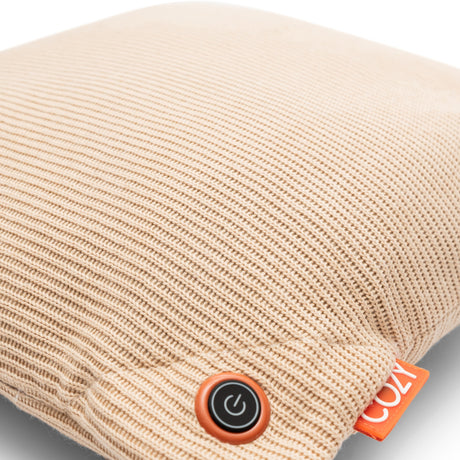 Coussin chauffant sans fil Cosy una tricoté 45 x 45 cm