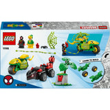 Lego Spidey 11198 Spider et poursuite électrique avec des véhicules dinosaures