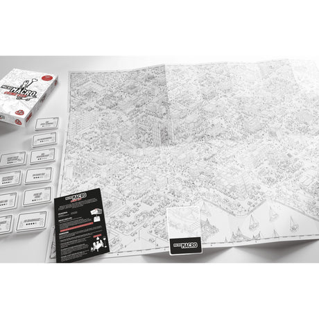 White goblin games micromacro : jeu de société crime city (néerlandais, 1 à 4 joueurs, 15 à 45 minutes, à partir de 12 ans)