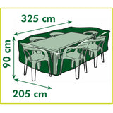 Housse de mobilier de jardin nature pour chaises et tables (gris, 6030603)