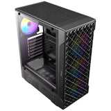 Boîtier tour midi Antec vx320 argb (noir | 3x usb-a | verre trempé)