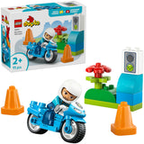 Lego Duplo 10471 moto de police bleue