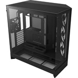 Boîtier tour midi Nzxt h9 flow rgb (noir (mat) | 2x usb-a | 1x usb-c | rgb | verre trempé)