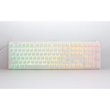 Clavier mécanique RVB blanc pur classique Ducky One 3 (blanc, disposition américaine (qwerty), cerise mx speed silver, 100 %, LED RVB, pbt double-shot, remplaçable à chaud, mécanique charlatan)