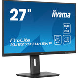 Moniteur Iiyama prolite xub2797uhsnp-b1 27 4k uhd (noir, hdmi, port d'affichage, 4x usb-a, usb-c, rj-45)