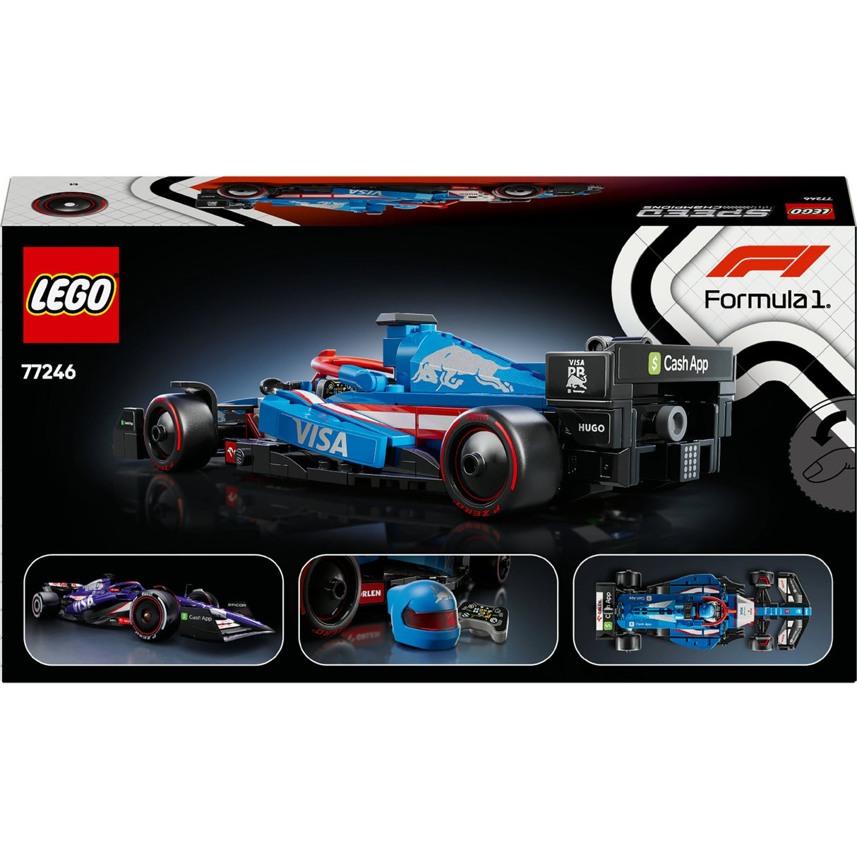 Lego Speed Champions 77246 Application Visa Cash Rb Vcarb 01 Voiture de course F1