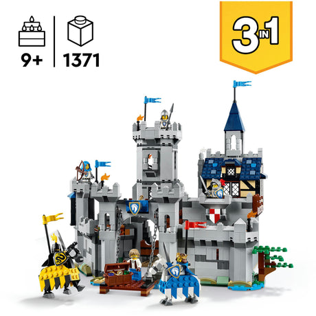 Château médiéval Lego® Creator 3en1 avec chevaliers à cheval - 31168
