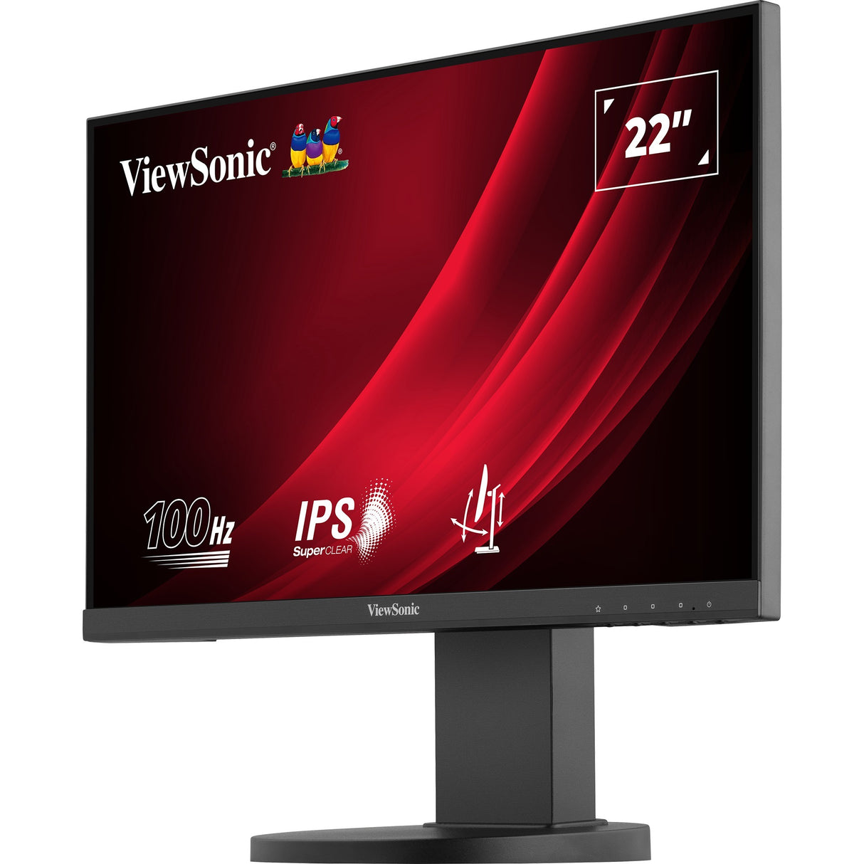 Moniteur Viewsonic vg2208a 22 (noir, 1x HDMI, 1x port d'affichage, USB-C, USB-A, son, 100 Hz)