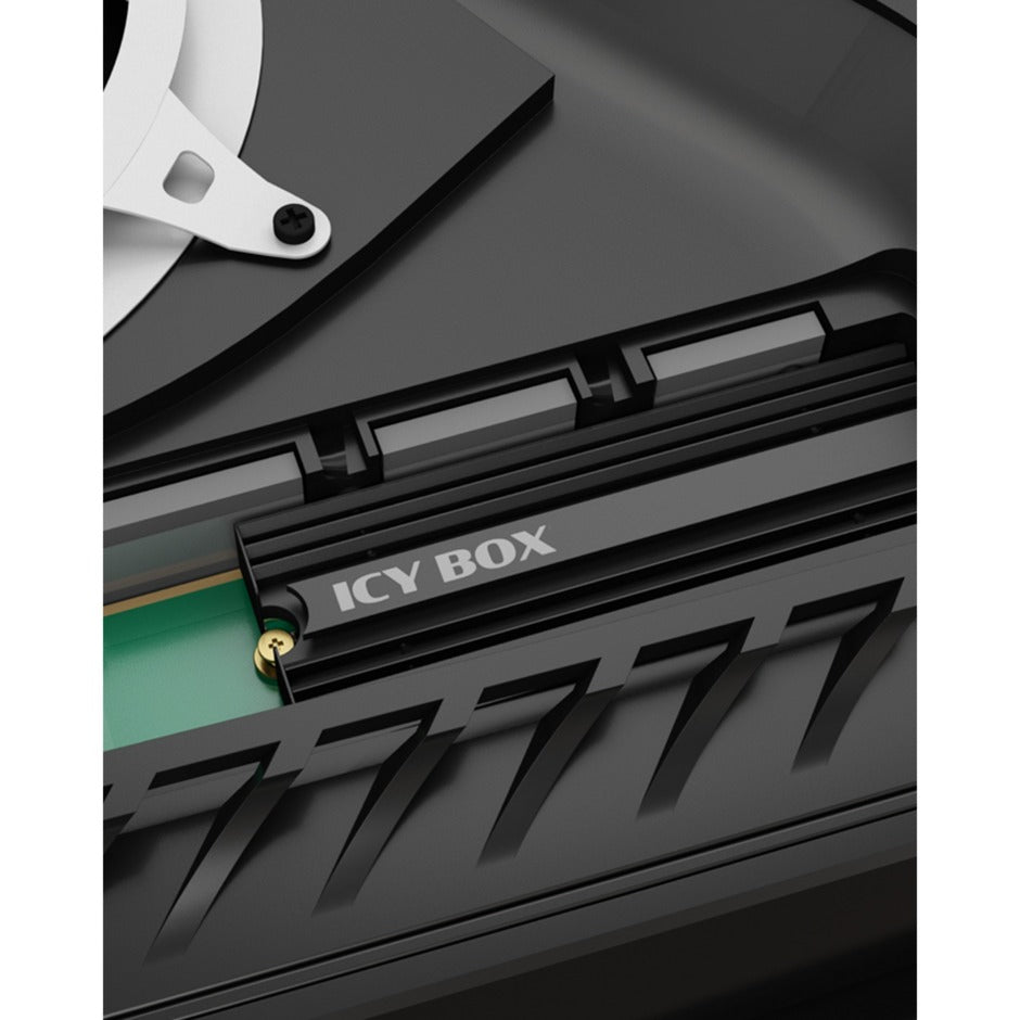 Icy box ib-m2hs-ps5 dissipateur thermique (noir, dissipateur thermique ssd m.2 pour playstation 5)
