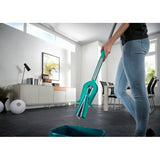 Leifheit picobello essuie-sol s micro duo avec manche - largeur d'essuyage 27 cm - turquoise - gris