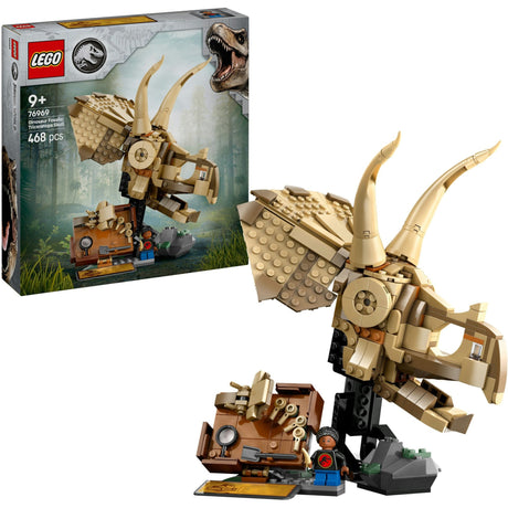 Lego Jurassic World Fossiles de dinosaures : Crâne de tricératops - 76969