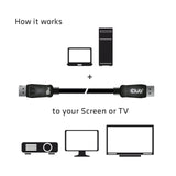 Club 3D Displayport 1.4 Displayport 1.4 masculin-masculin