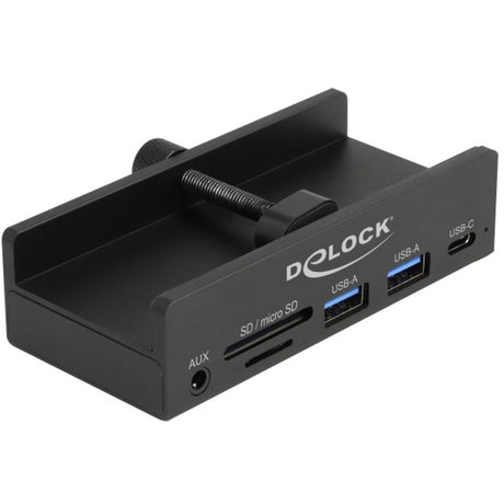 Delock Hub USB externe à 3 ports avec vis de verrouillage (noir)