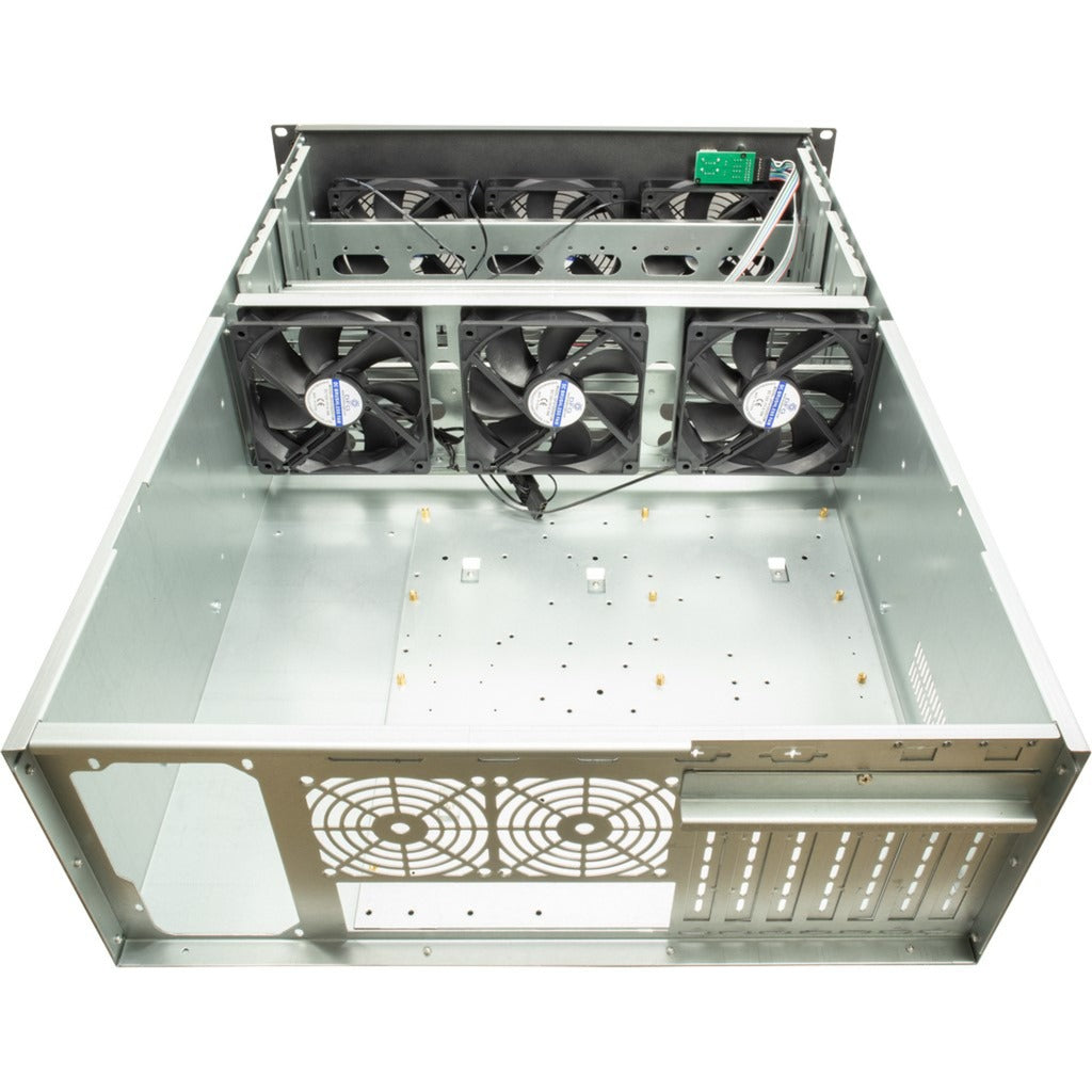 Rack minier Inter-tech 4f28, boîtier de serveur (noir | 2x USB-A)