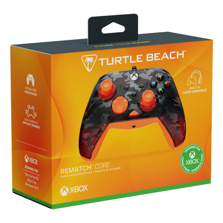 Manette filaire Turtle Beach Rematch Core (noir orange, Xbox Series X|S, Xbox One, PC)