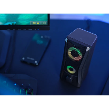 Trust GXT 606 JAVV RGB Illuminated 2.0 Ensemble de haut-parleurs PC (Noir)