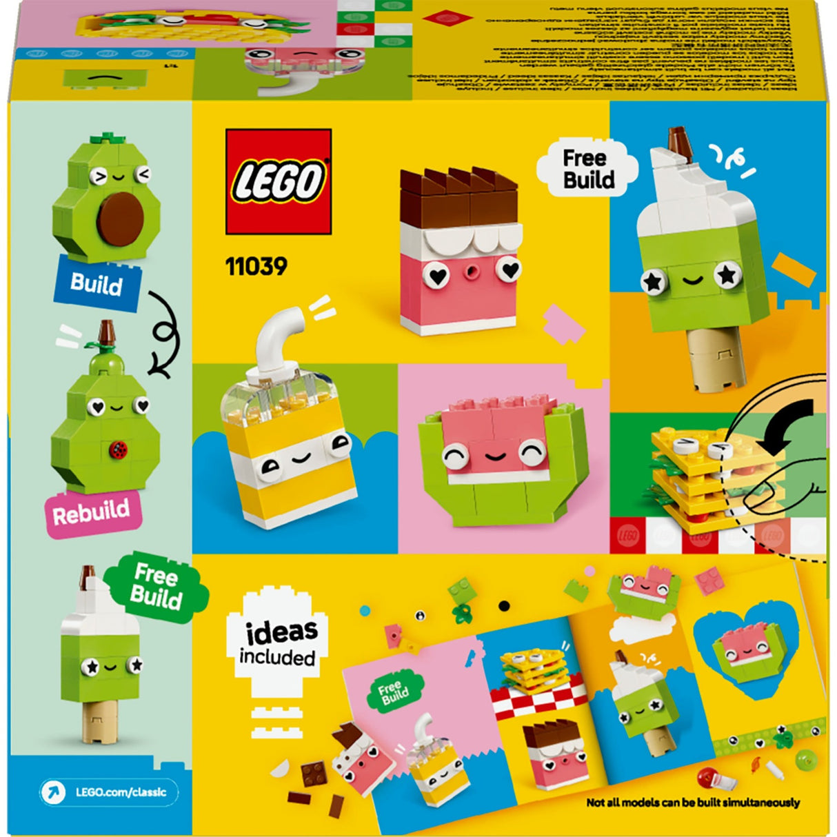 Lego classic 11039 amis de la nourriture créative