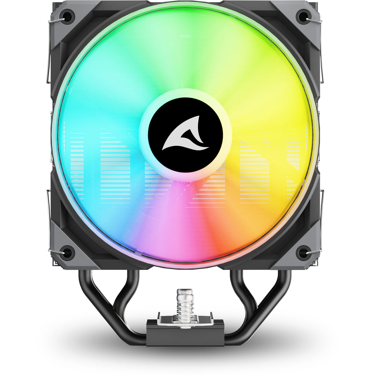 Refroidisseur de processeur Sharkoon a40 RVB (noir, connecteur de ventilateur PWM à 4 broches)