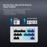 Alimentation modulaire Montech titan pla 1000 watts (blanc, 2x pcie)