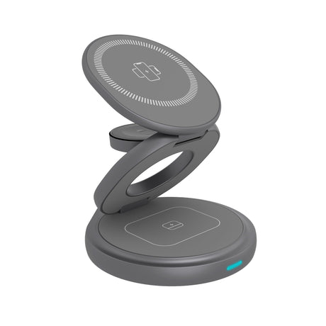 Icy box – chargeur sans fil pliable 3 en 1 (anthracite, ib-sh101-ch)