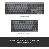 Mini clavier mécanique Logitech MX (noir, disposition internationale américaine (QWERTY), GL tactile, 80 % (TKL), Bluetooth)