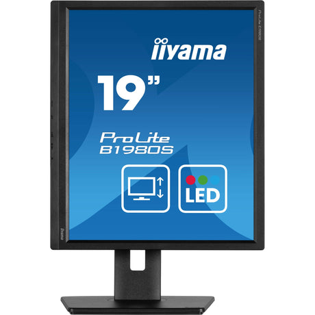 Moniteur Iiyama prolite b1980s-b1 19 (noir, hdmi, port d'affichage)