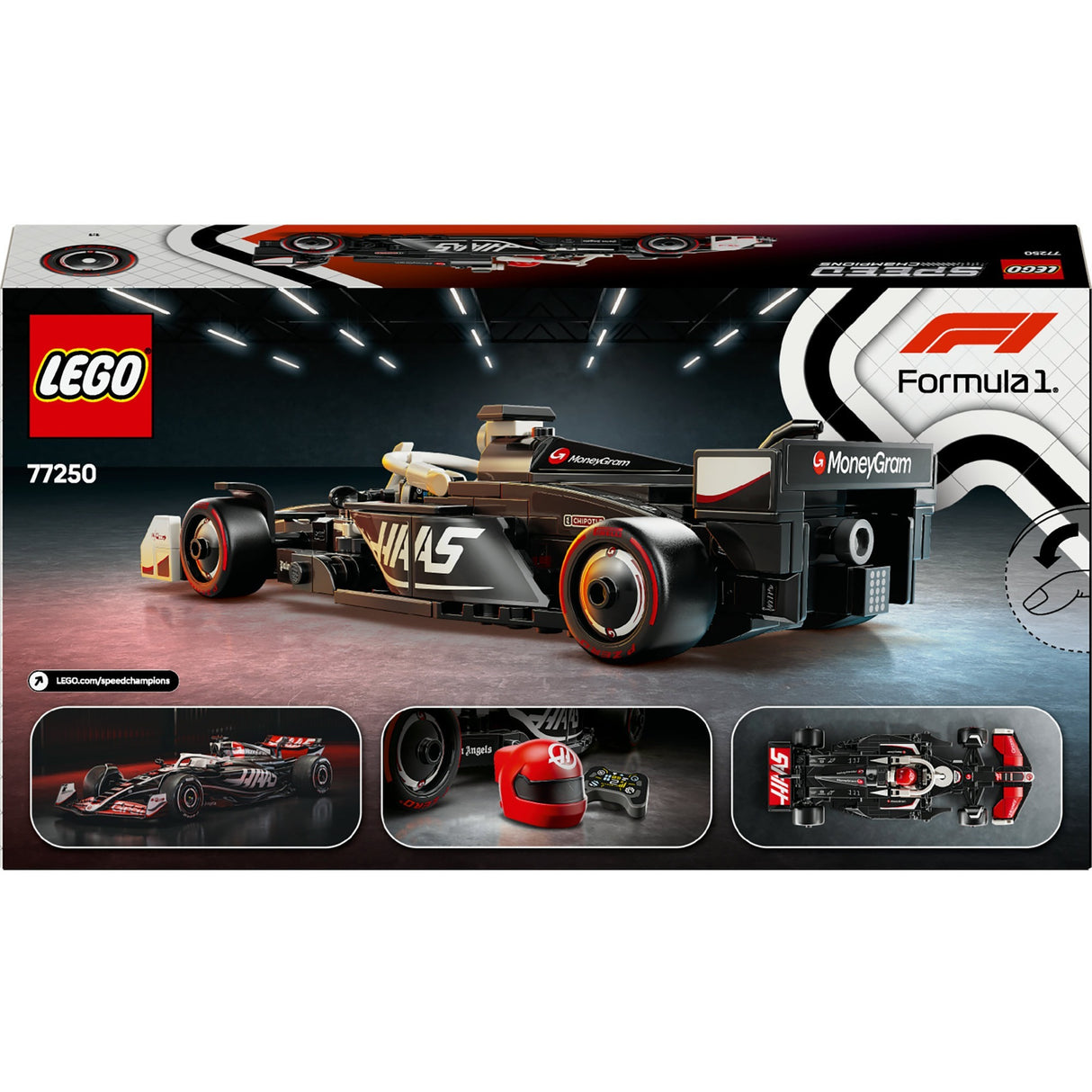 Lego Speed Champions 77250 Moneygram Hare F1 Team VF-24 Voiture de course