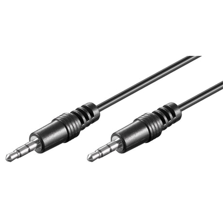Câble jack Goobay 3,5 mm (noir, 2,5 mètres, stéréo)