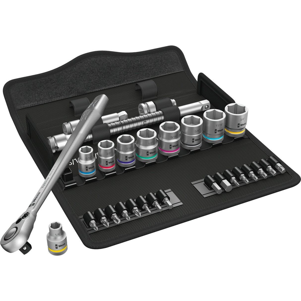 Wera 8100 SB 11 Set Set Metal Ratest Metal Zyklop, 3 8