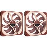 Noctua nf-a14x25 g2 pwm sx2-pp ventilateurs de boîtier (marron, 2 pièces, 140 x 140 x 25 mm)