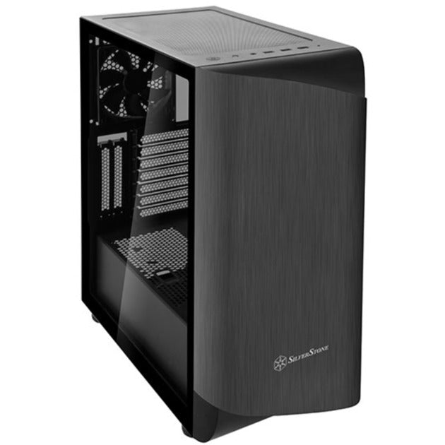 Boîtier Silverstone Seta A1 Midi Tower (titane noir | 2x USB-A | 1x USB-C | RGB | verre trempé)