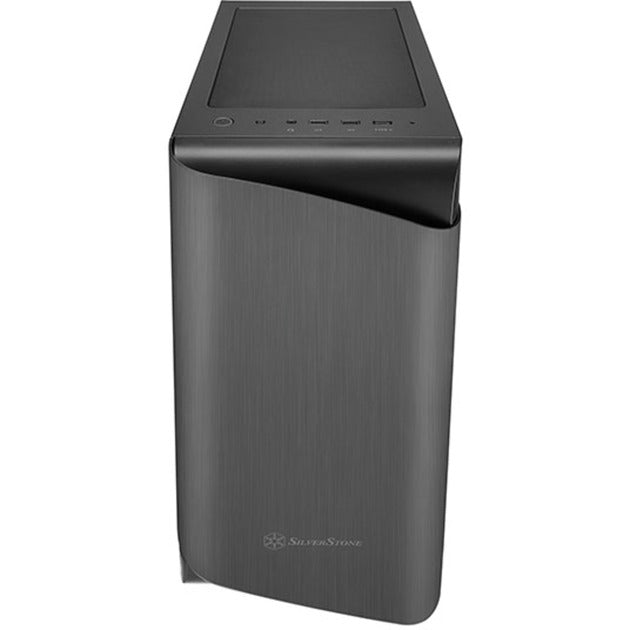 Boîtier Silverstone Seta A1 Midi Tower (titane noir | 2x USB-A | 1x USB-C | RGB | verre trempé)