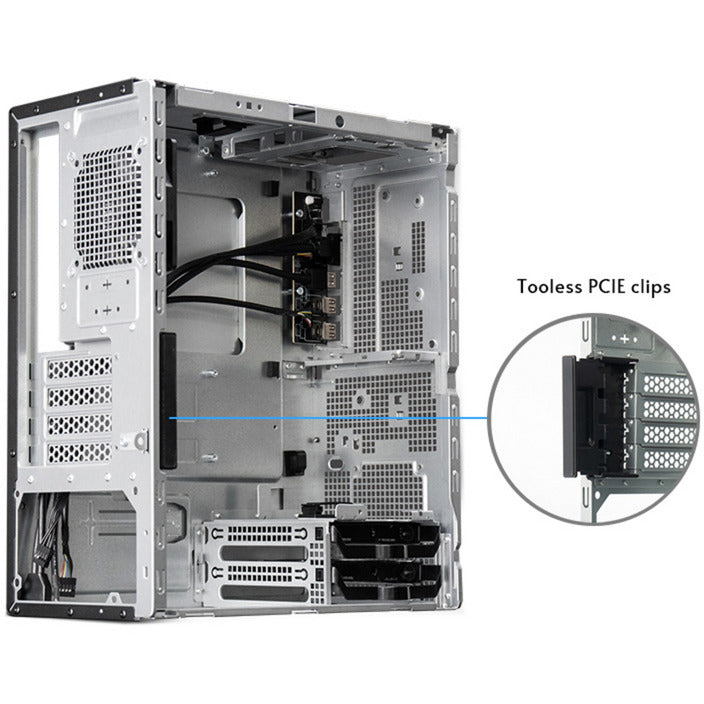 Boîtier mini tour Chieftec uni bs-20b-op (noir | 3x USB-A | 1x USB-C)